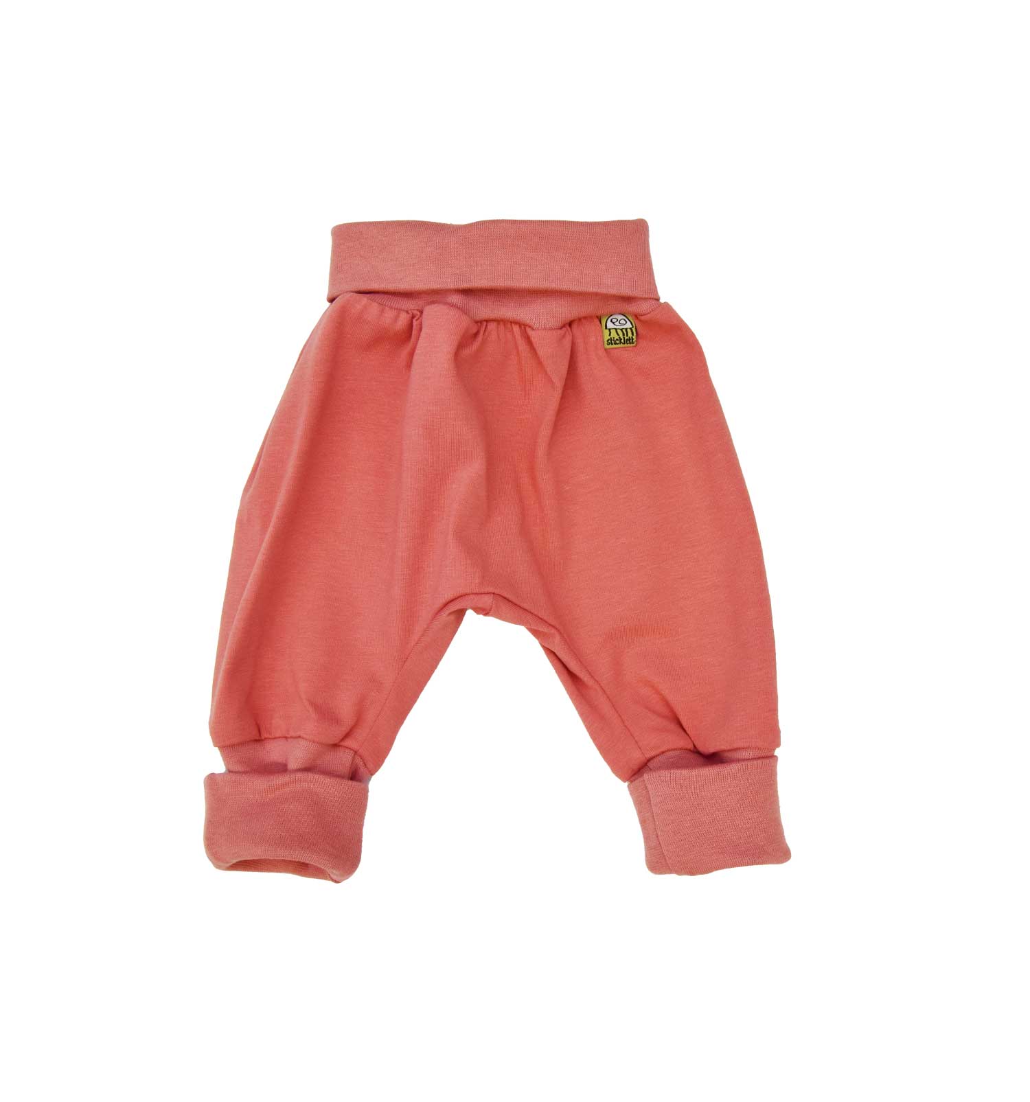 Baby Hose mit Umstulp Fuß in Apricot