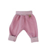 Baby Hose mit Umstulp Fuß Altrosa