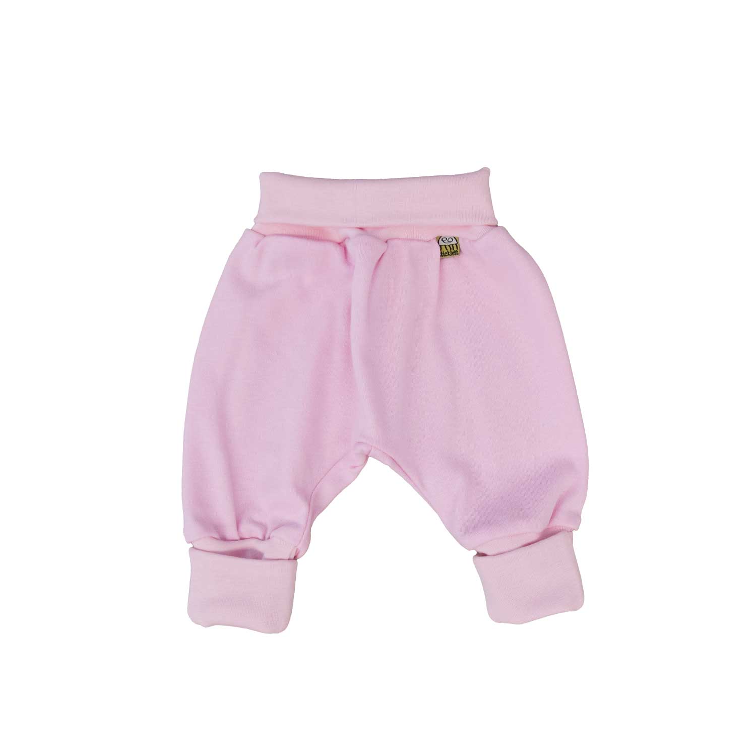 Baby Hose mit Umstulp Fuß rosa