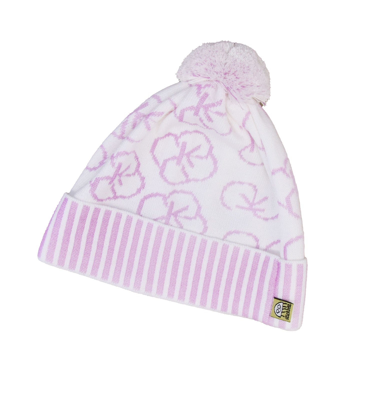 Strickmütze für Neugeborene – mit Bommel & weichem Bündchen