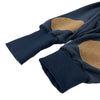 Dunkelblaue Hose aus Cord Soff der gerade im Trend ist, Beinenden zum umstülpen damit die Hose mitwachsen kann 