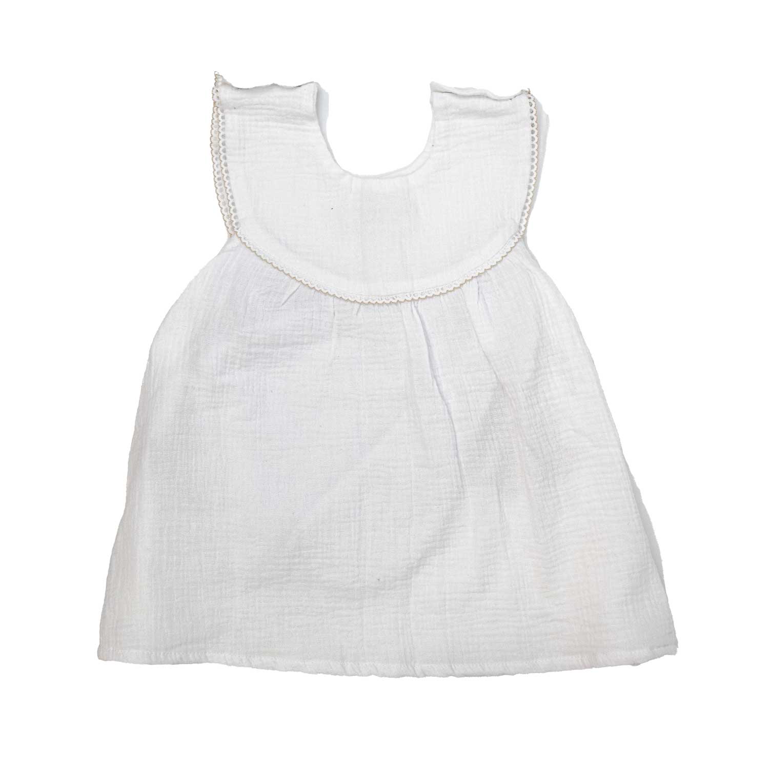 Baby Kleid aus Musselin – weich zur Haut, ideal für Sommer & geeignet als Geschenk Rückansicht 