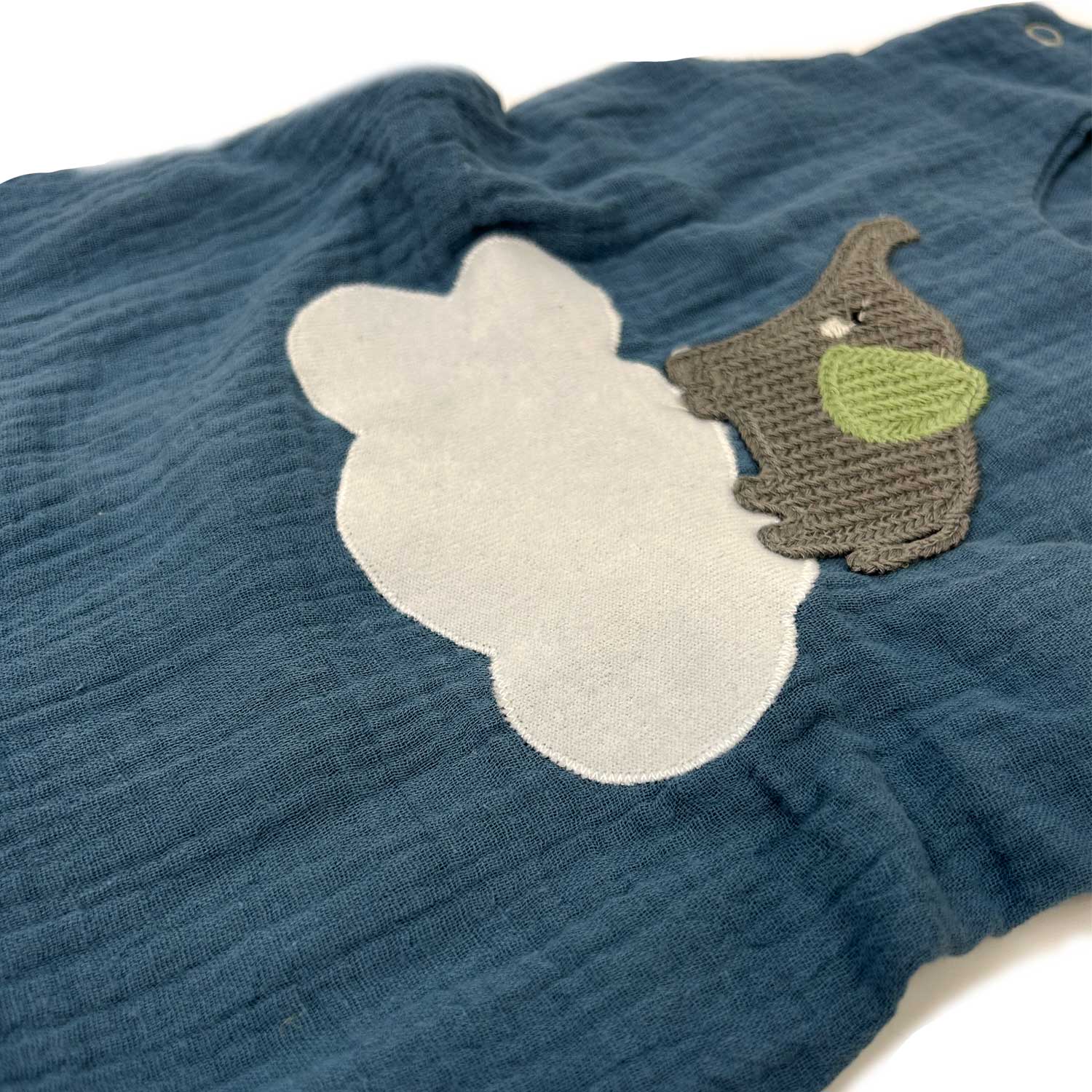 Musselin Babykleidung für den Sommer mit coolen Elefanten Stickereien 