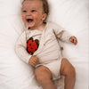 Baby Wickelbody langarm in beige