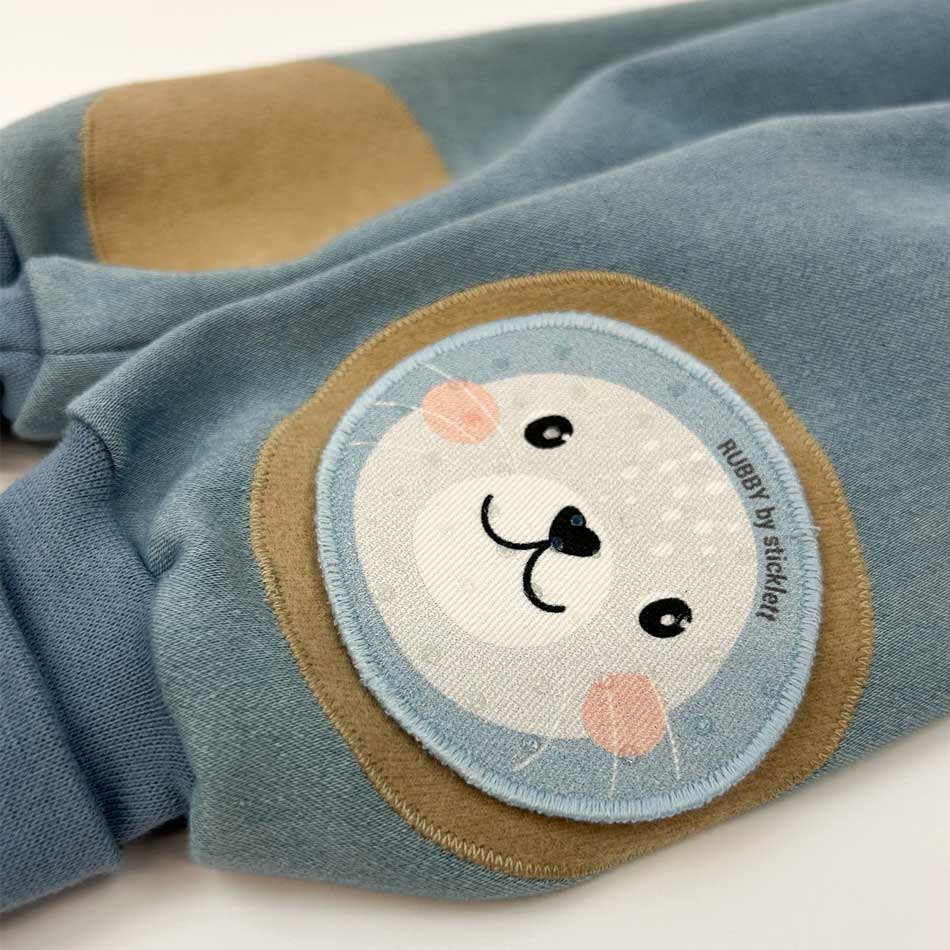 Rutschfeste Applikationen für Babykleidung – speziell für Krabbelanfänger besser als jede krabbelmatte