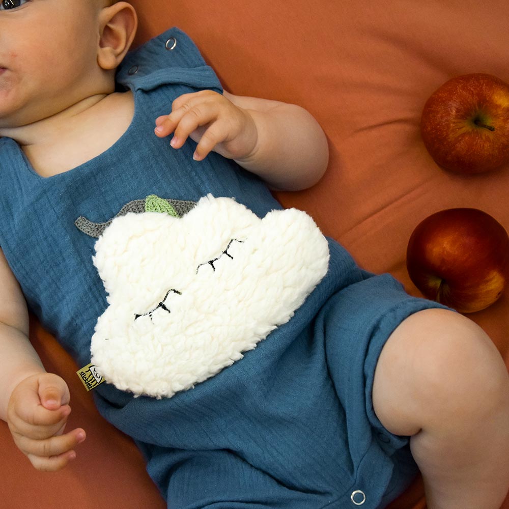 Musselin Overall für Kinder – luftig, hautfreundlich & geeignet für Zubehör wie rubby Pads und Wärmekissen