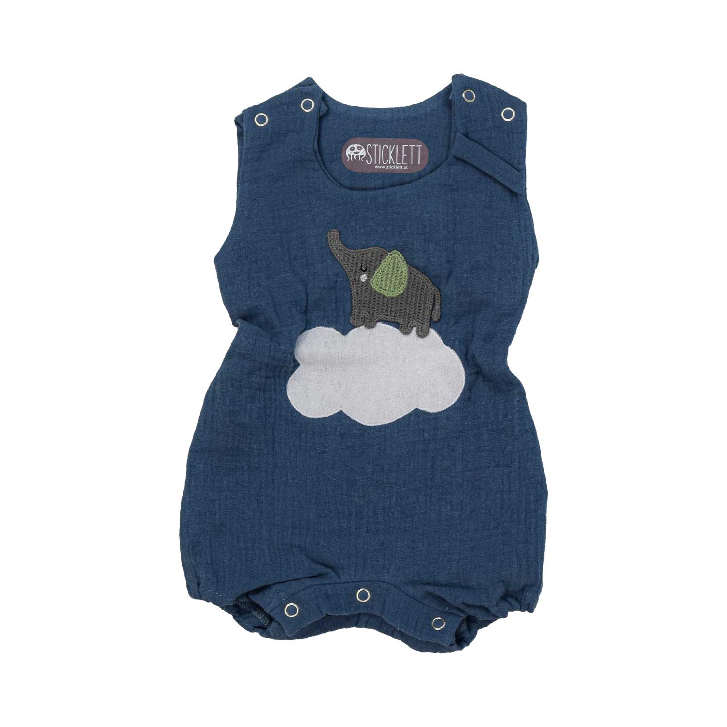 Musselin Overall für Babys – ideal für warme Tage, weich & kompatibel mit Wärmekissen und rubby Pads