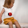 Kinder Unterhemd Träger-Shirt in weiß