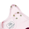 Baby-Strampler mitwachsend mit Wickelöffnung in hellblau | sticklett Online Store.