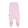 Baby-Strampler mitwachsend mit Wickelöffnung in hellblau | sticklett Online Store.