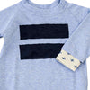 Baby Sweater in hellbau