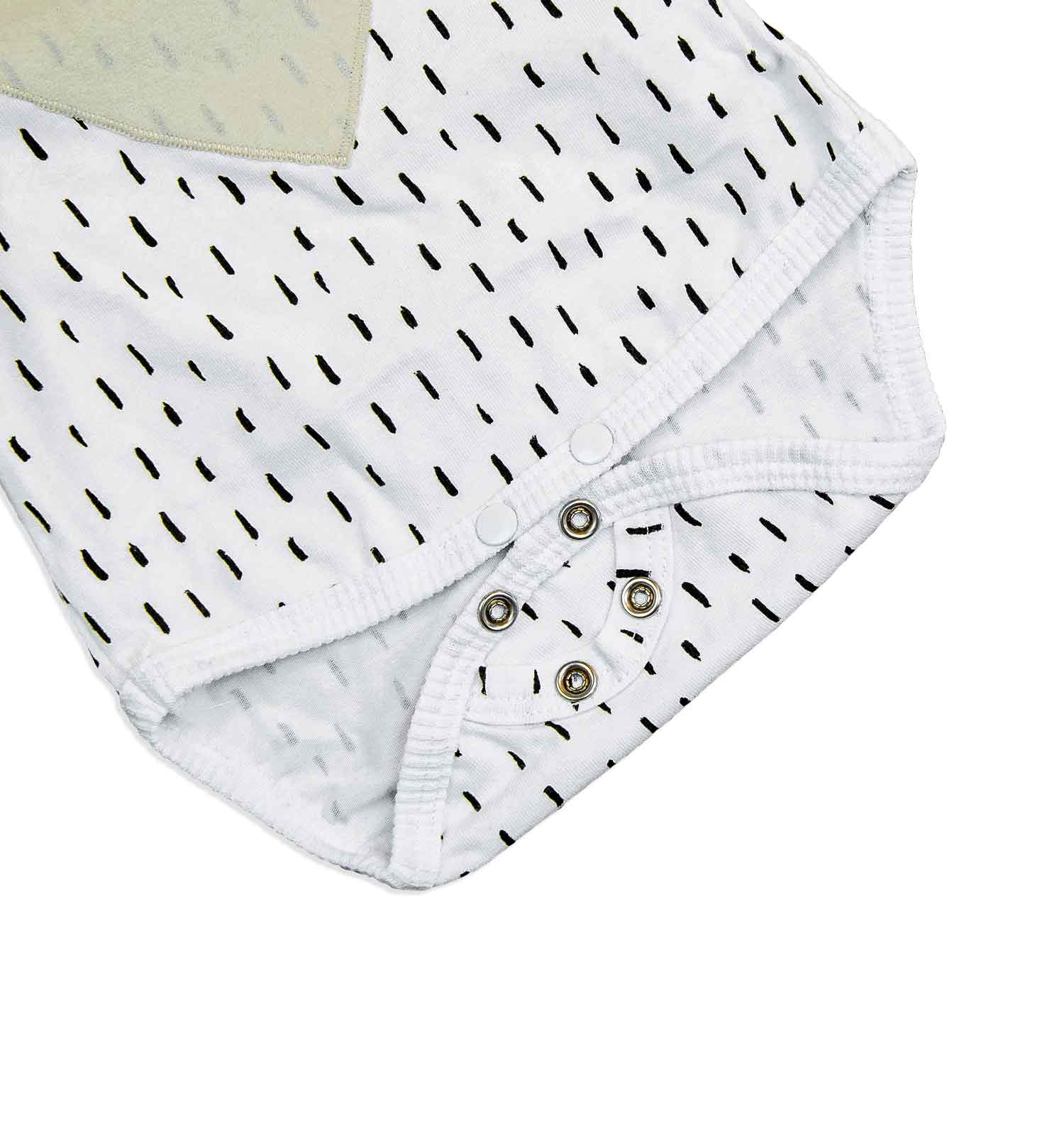 Baby Body mit Teddy-Bär Kurzarm Envelope 6-12 Monate | sticklett Online Store.