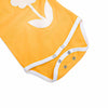 Baby Body sonnengelb mit Blume | sticklett Online Store.