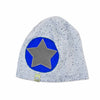 Beanie grau mit Punkten (glow-in-the-night-Effekt) | sticklett Online Store.