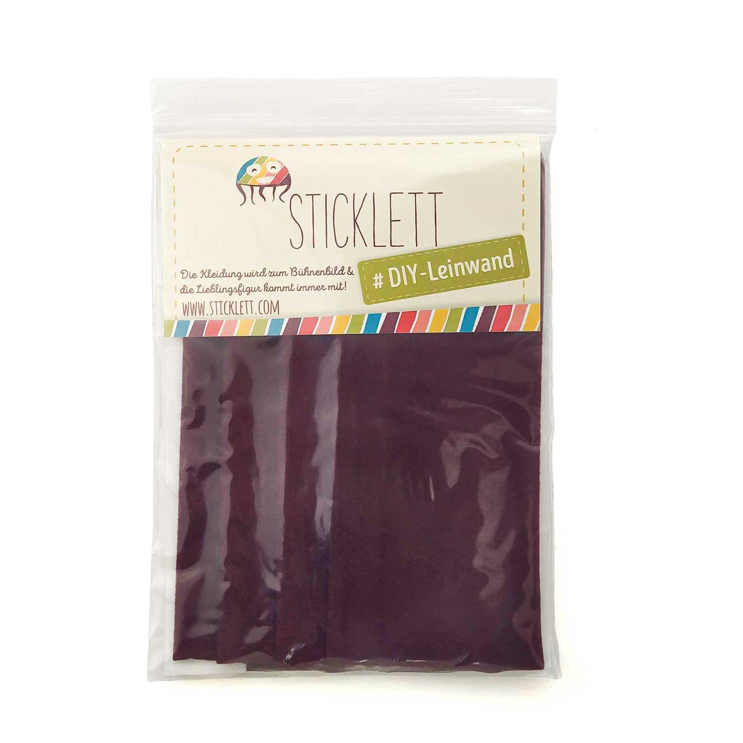 DIY Set Fleece-Stoff bordeaux