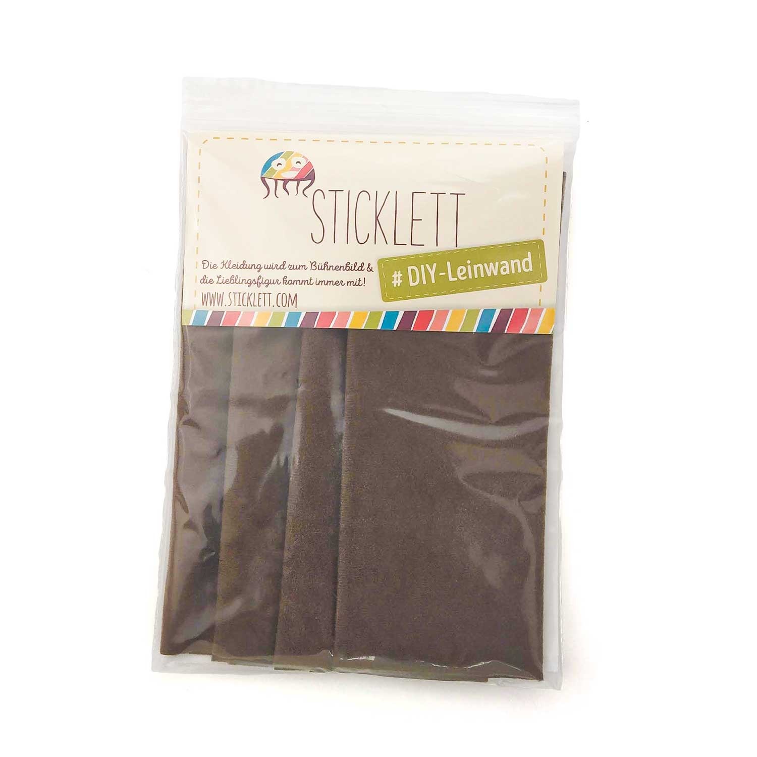 DIY Set Fleece-Stoff braun