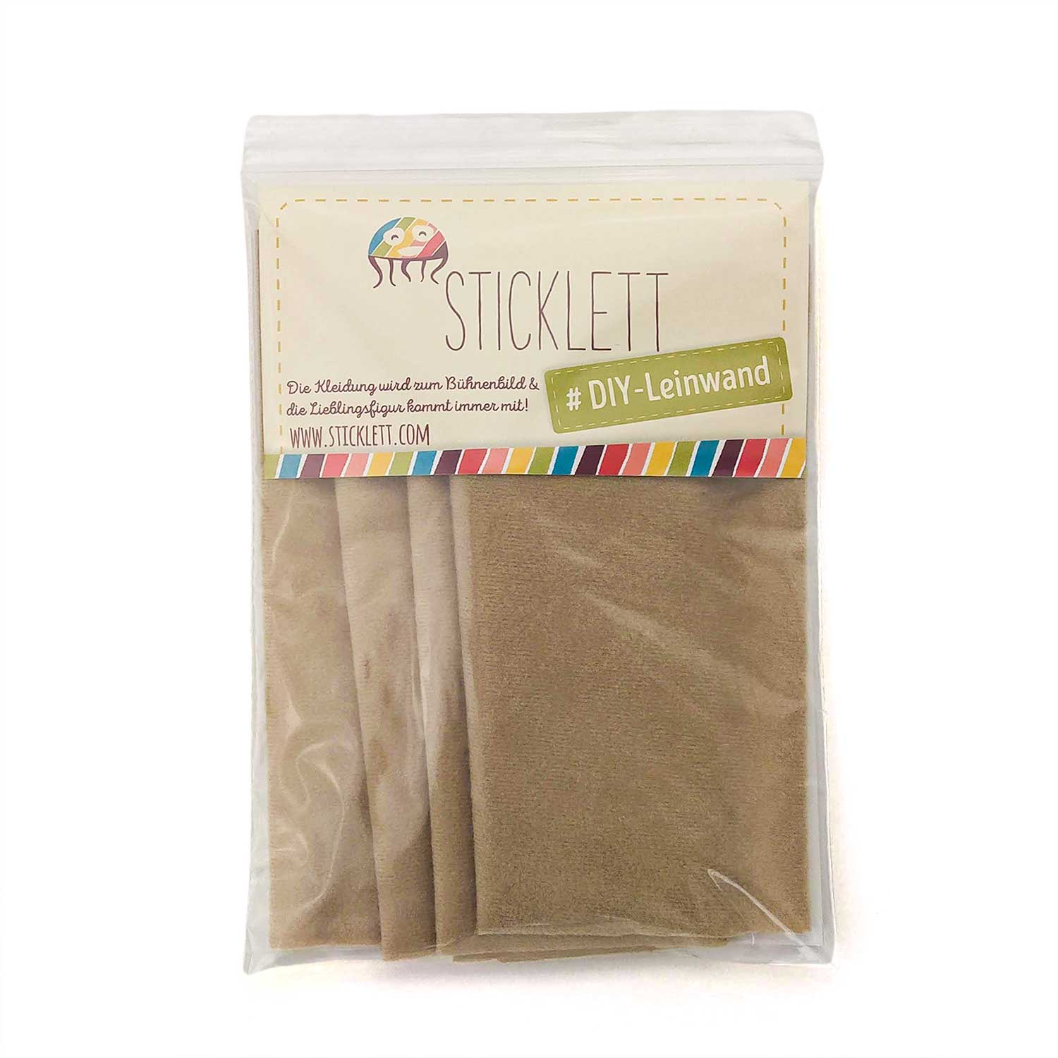 DIY Set Fleece-Stoff camel