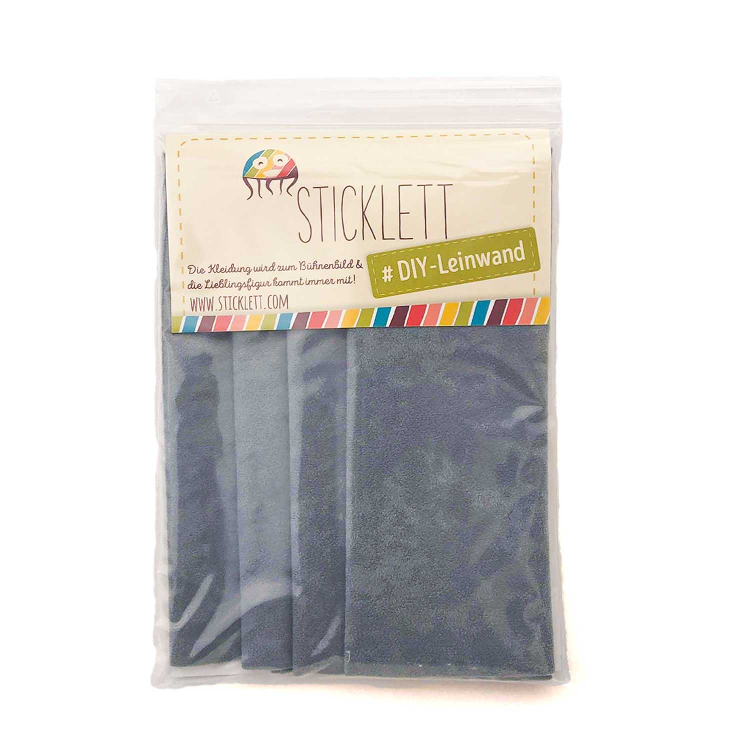 DIY Set Fleece-Stoff grau