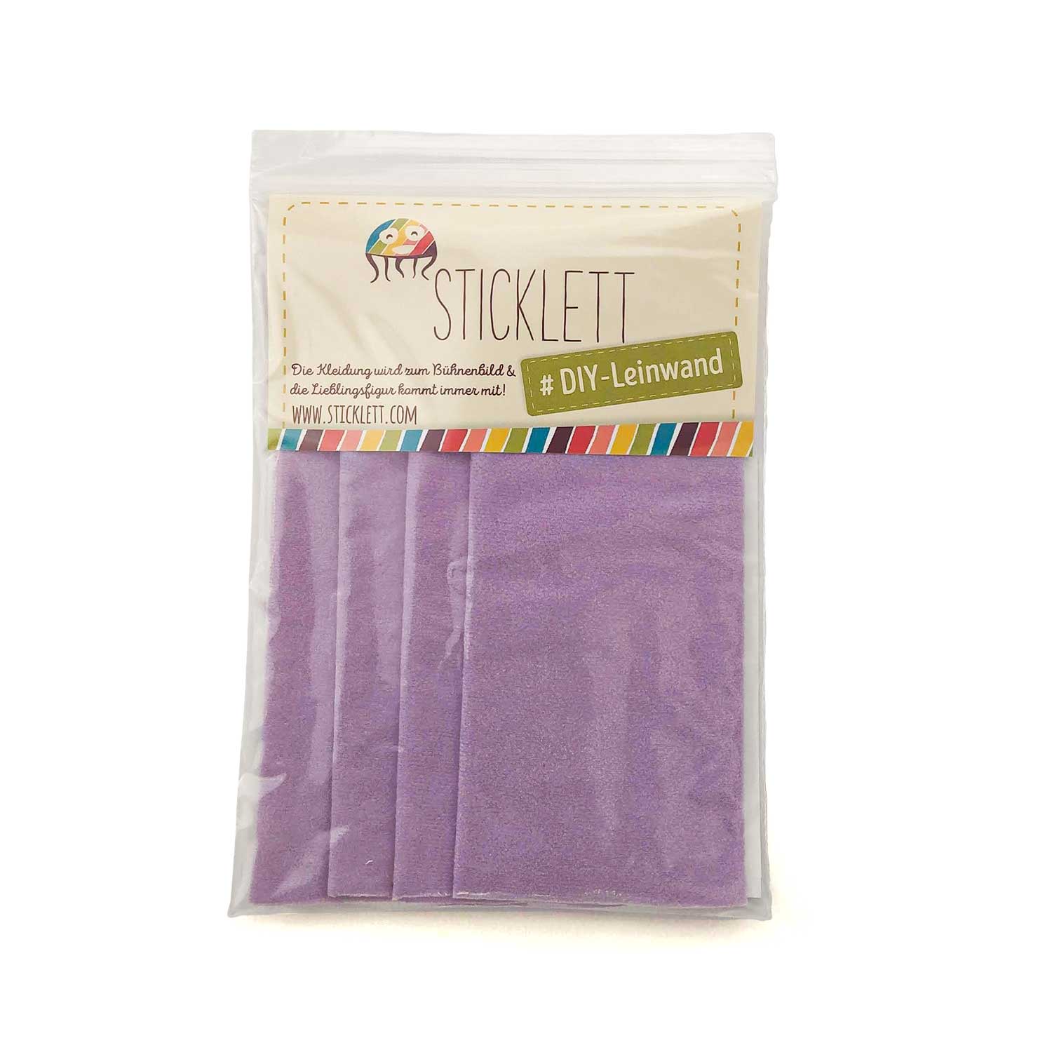 DIY Set Fleece-Stoff lila