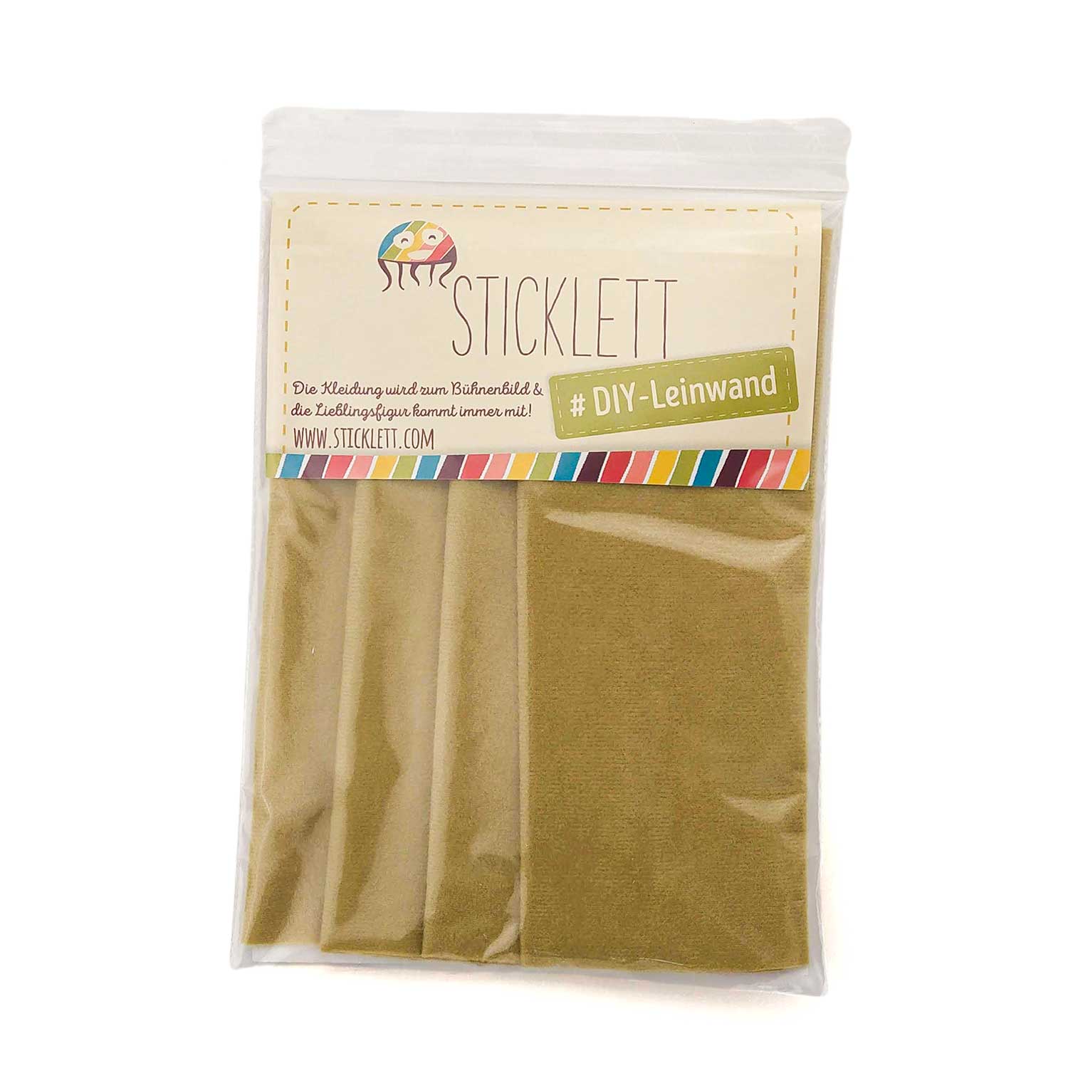 DIY Set Fleece-Stoff ocker