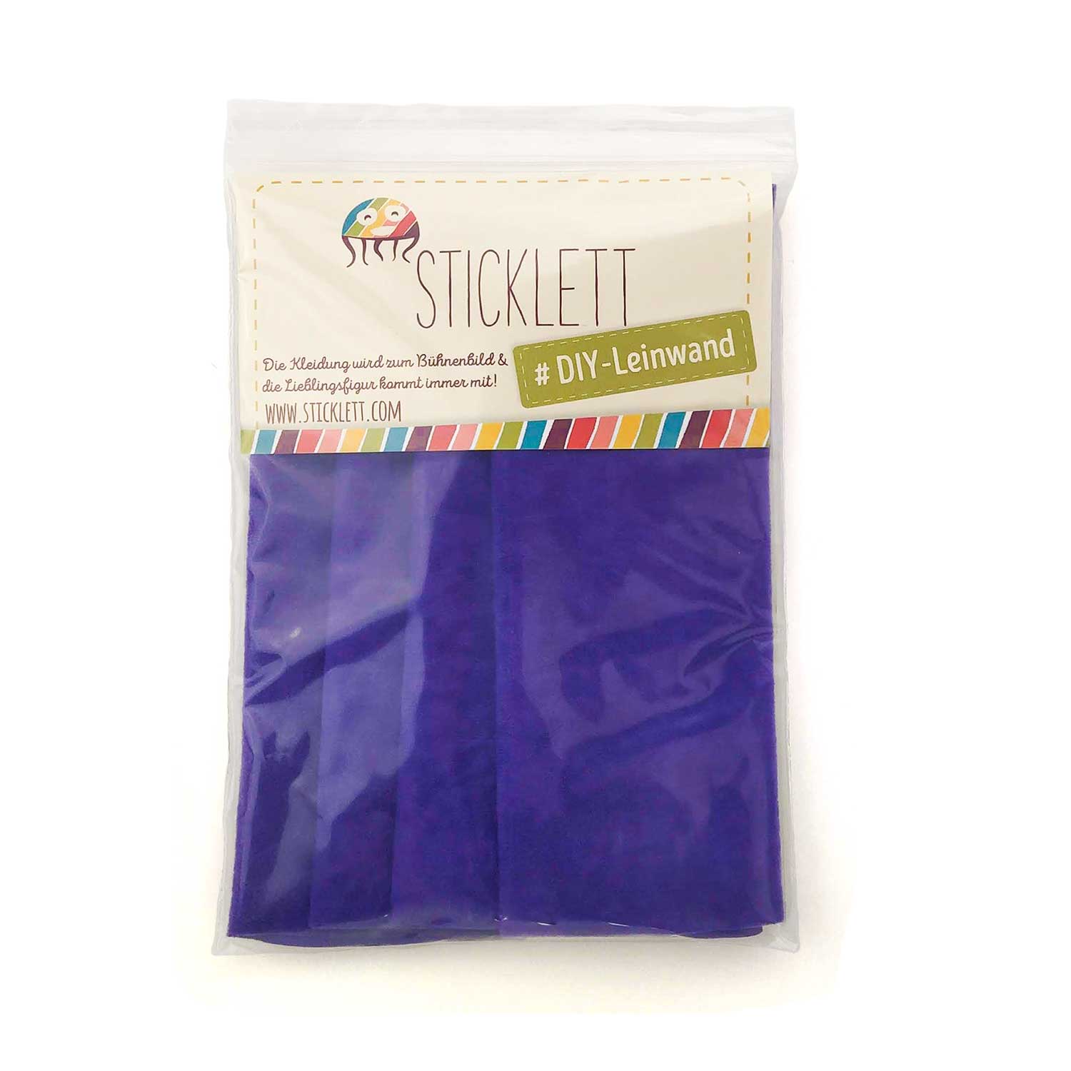 DIY Set Fleece-Stoff violett