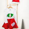 Süße Mädchen-Kombi mit Tellerrock und Langarm-Shirt in Größe 110 - 116 | sticklett Online Store.