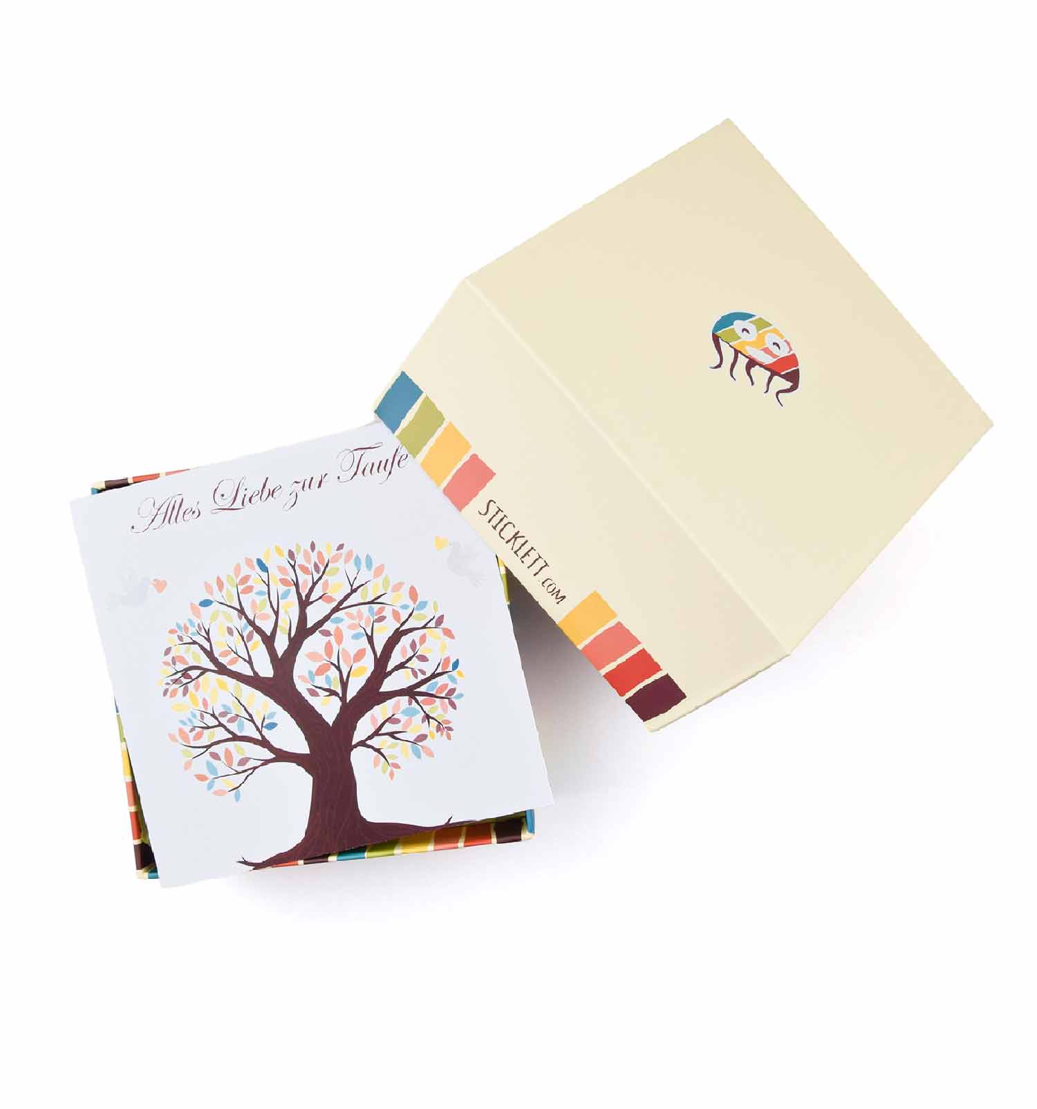Personalisierbare Grußkarte für dein Geschenkspaket | sticklett Online Store.