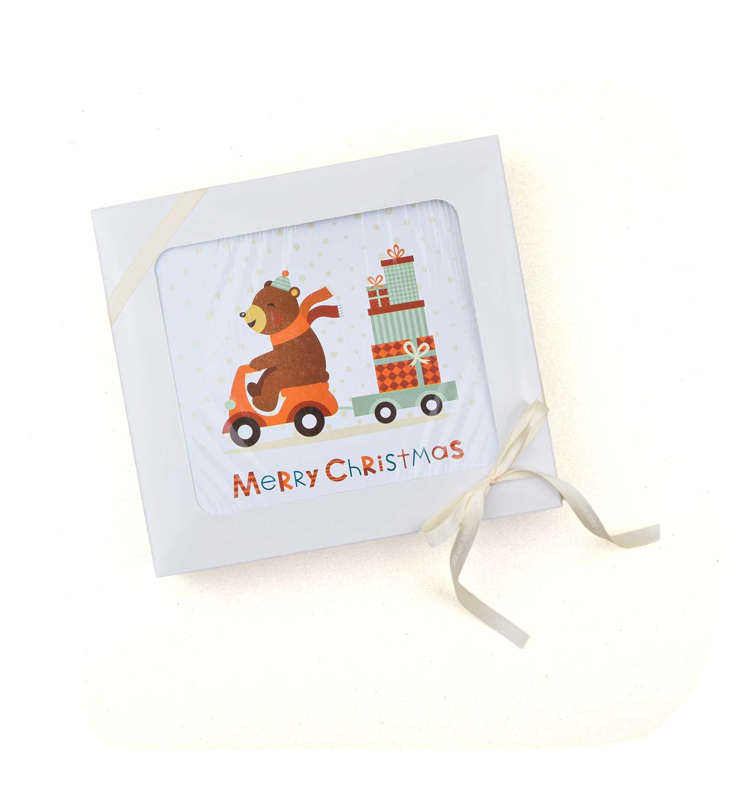 Geschenkbox mit Sichtfenster und personalisierbarer Grußkarte | sticklett Online Store.