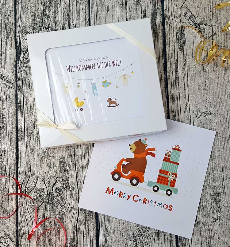 Personalisierbare Grußkarte für dein Geschenkspaket | sticklett Online Store.