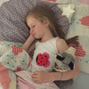 Kinder Träger-Shirt Unterhemd in weiß-pink | sticklett Online Store.