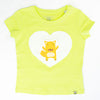 T-Shirt in lime mit Herz kurzarm | sticklett Online Store.