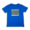 T-Shirt kurzarm in blau-töne mit Straße