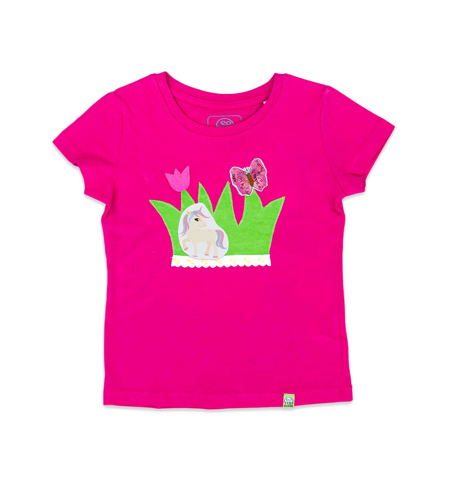 Applikation Schmetterling mit Pailletten | sticklett Online Store.