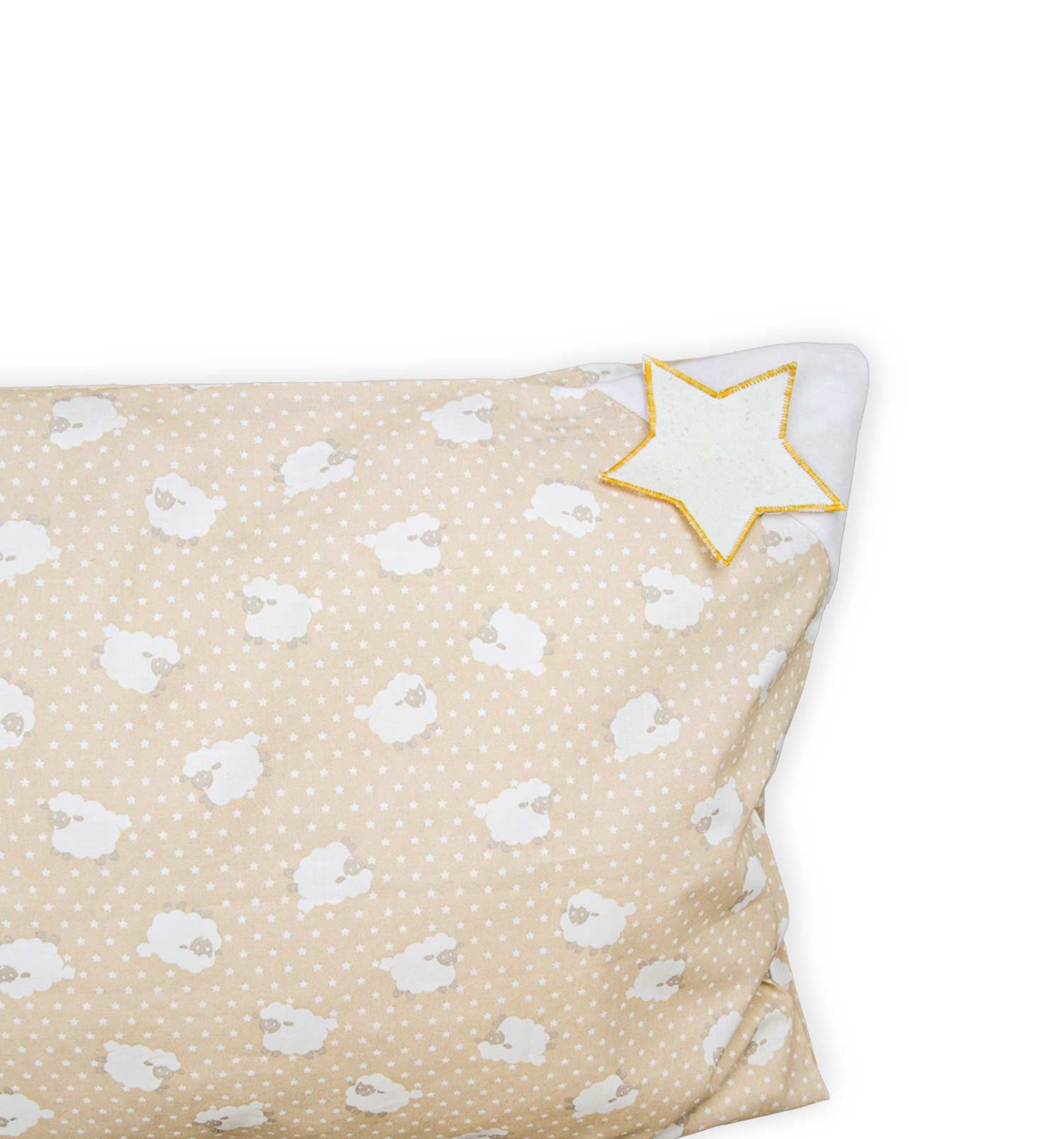 Kissenüberzug für Kinderpolster beige | sticklett Online Store.