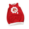 Ballonkleid rot mit Sternen | sticklett Online Store.