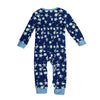 Schlafanzug Baby-Overal mit lustigem Tier Print in Nachtblau | sticklett Online Store.