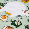 Baby-Strampler in mint mit Elefanten | sticklett Online Store.