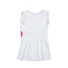 Kinder Träger-Shirt Unterhemd in weiß-pink | sticklett Online Store.