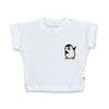 T-Shirt mit Lochstickerei in weiß | sticklett Online Store.
