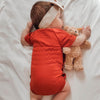 Praktischer Baby Wickelbody kurzarm aus Bio Baumwolle