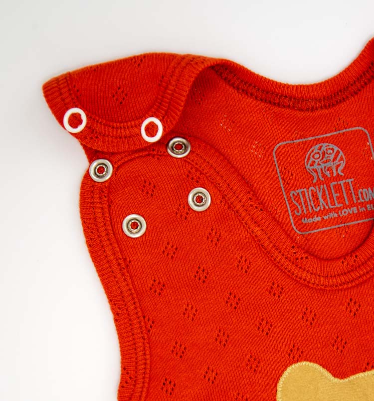 Baby Strampler mitwachsend, verstellbare Träger