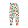 Babystrampler Newborn aus Organic Cotton löwenprint, naturweiß