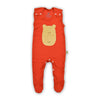 Babystrampler bio Baumwolle GOTs und Öko-Tex Siegel, Trendfarbe rostrot